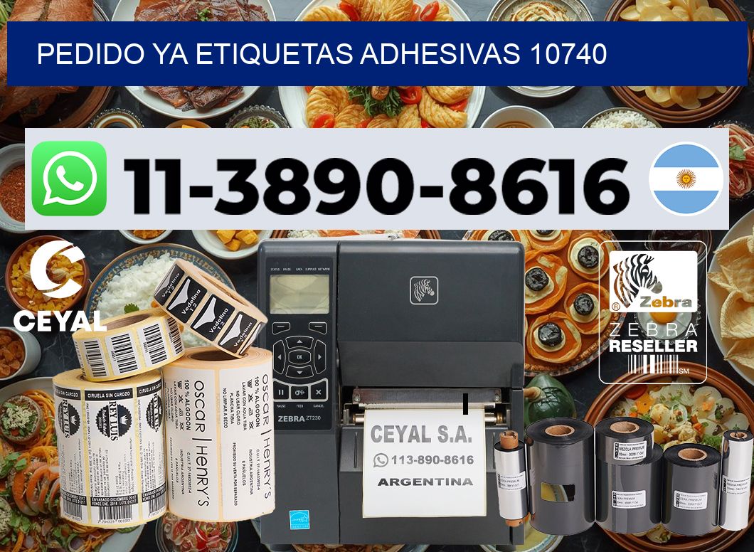 pedido ya etiquetas adhesivas 10740