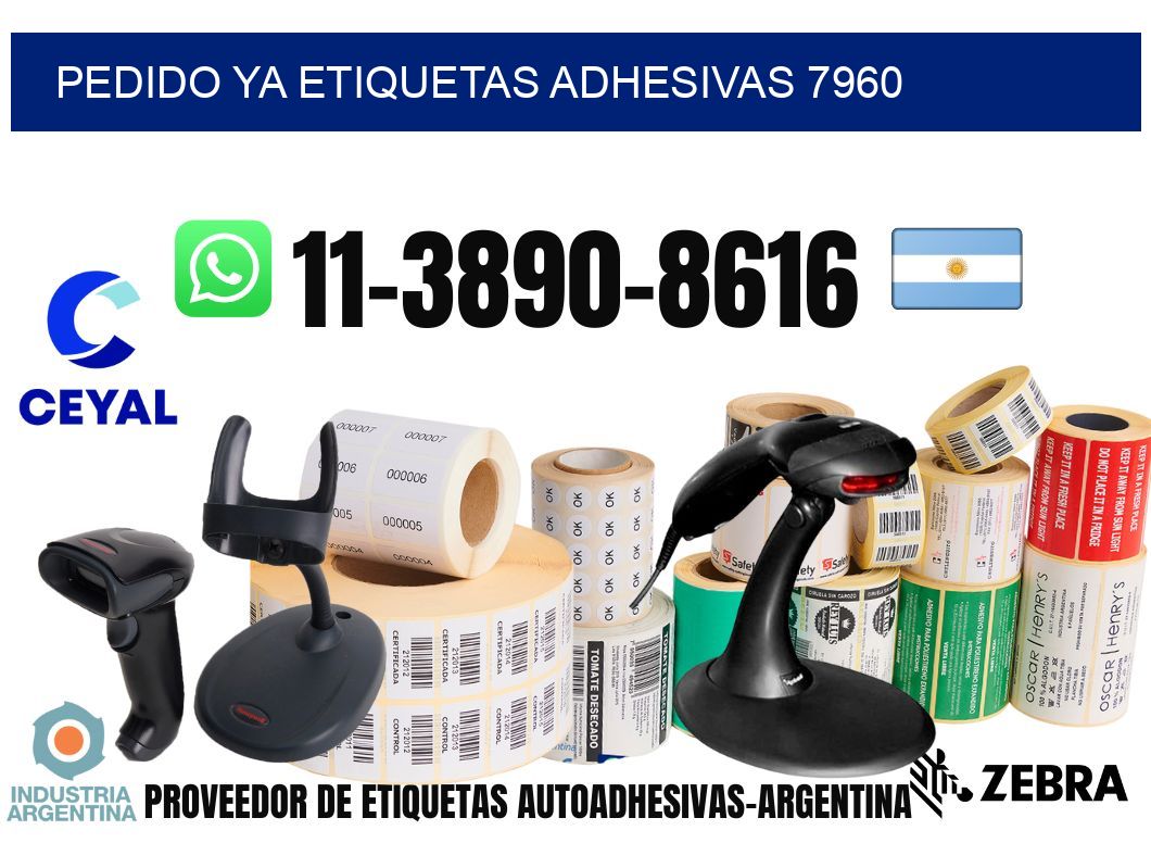 pedido ya etiquetas adhesivas 7960