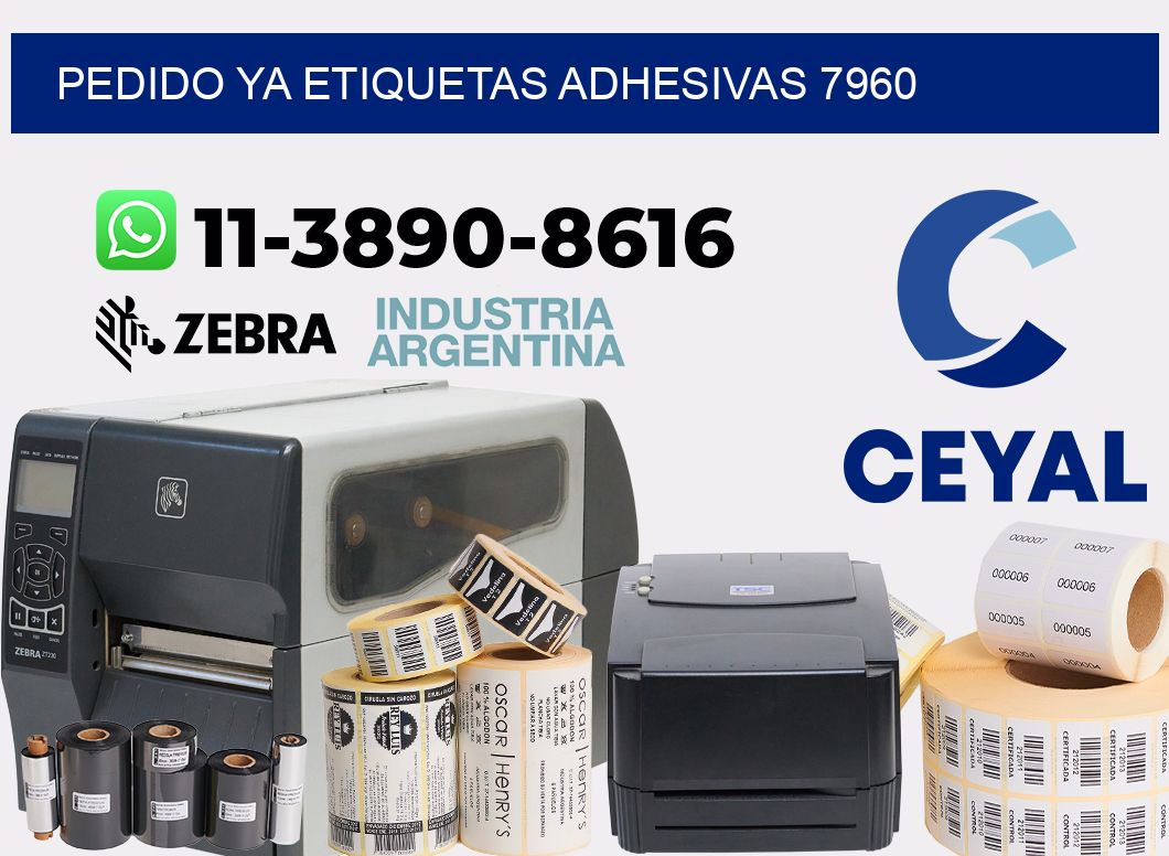 pedido ya etiquetas adhesivas 7960