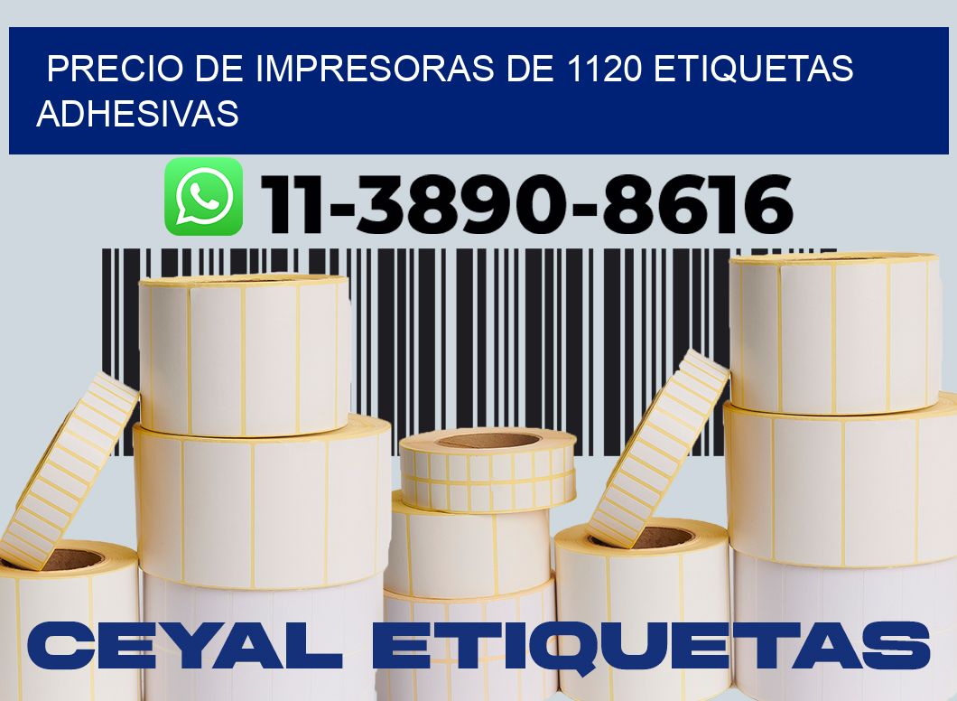 precio de impresoras de 1120 etiquetas adhesivas