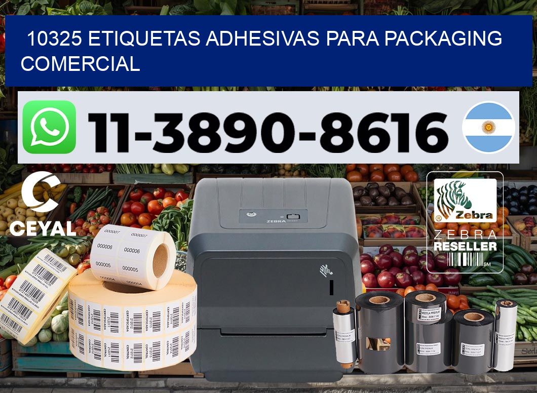 10325 Etiquetas adhesivas para packaging comercial