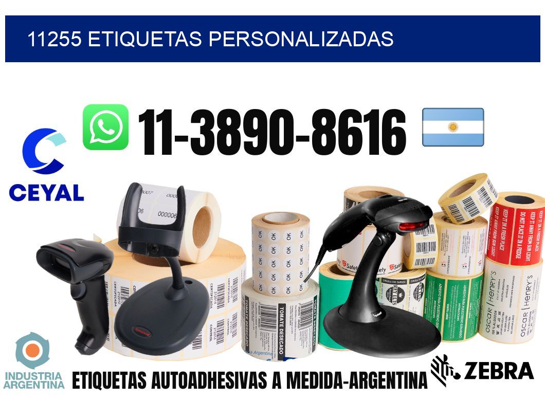 11255 etiquetas personalizadas
