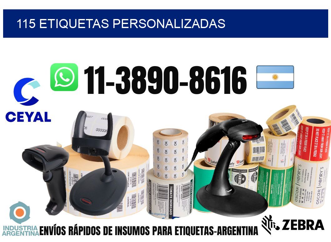 115 etiquetas personalizadas