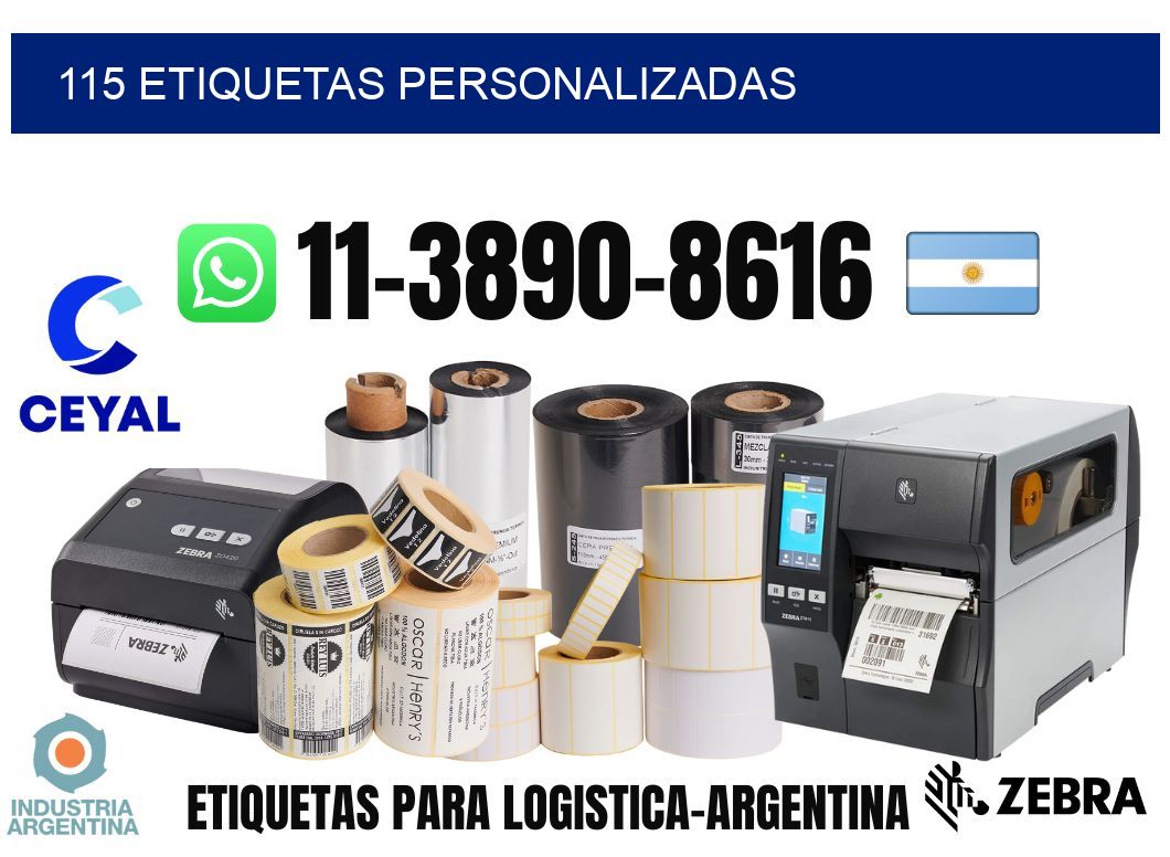 115 etiquetas personalizadas