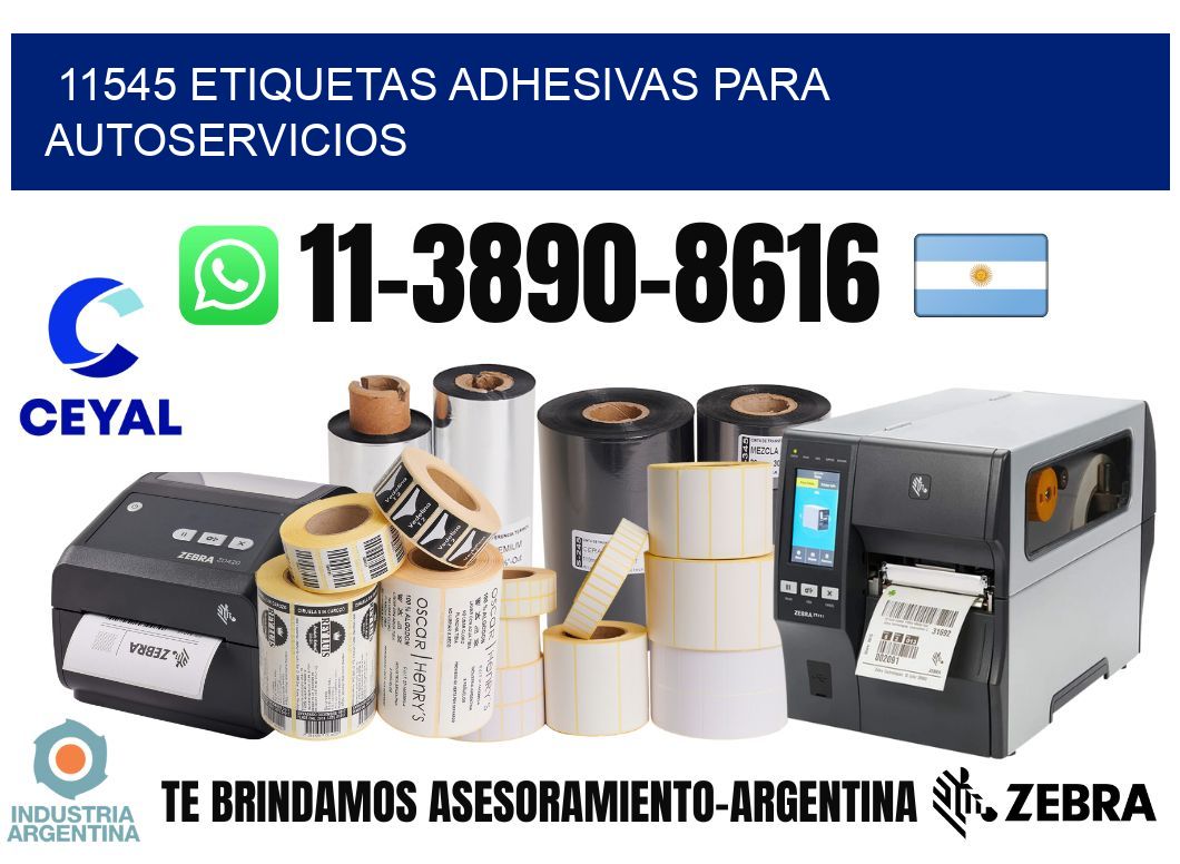 11545 Etiquetas adhesivas para autoservicios