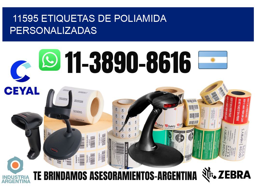 11595 Etiquetas de poliamida personalizadas