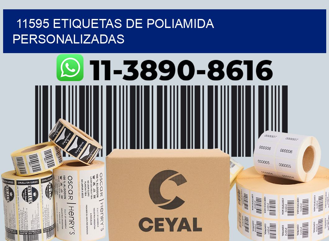 11595 Etiquetas de poliamida personalizadas
