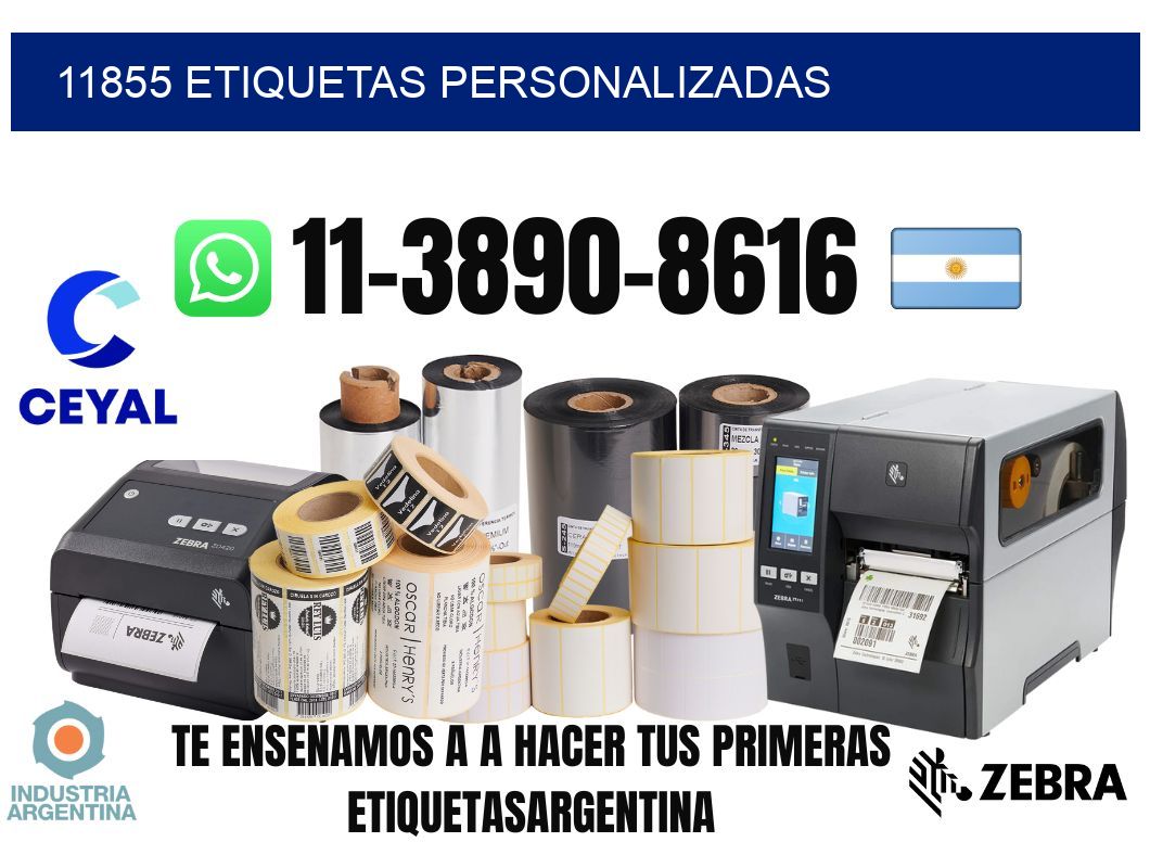 11855 etiquetas personalizadas