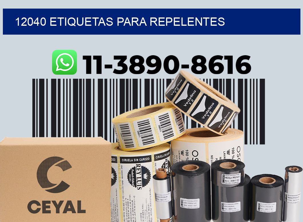 12040 Etiquetas para repelentes