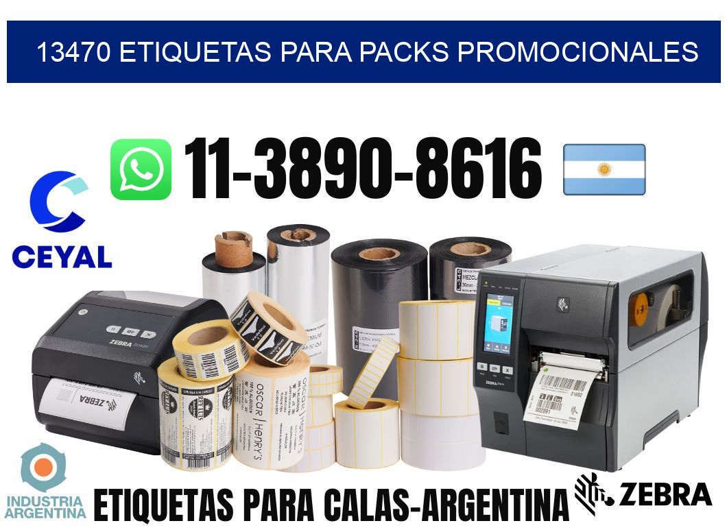13470 Etiquetas para packs promocionales