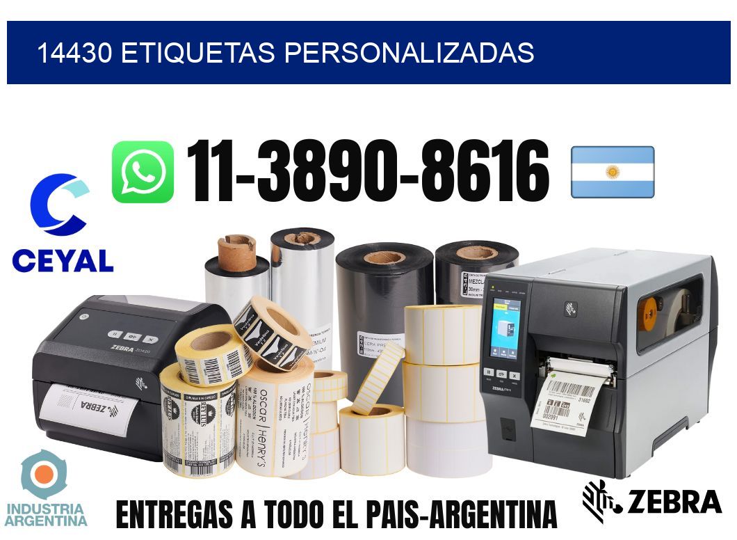 14430 etiquetas personalizadas