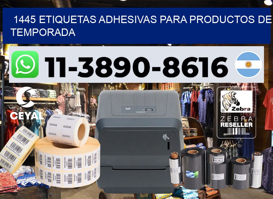 1445 Etiquetas adhesivas para productos de temporada