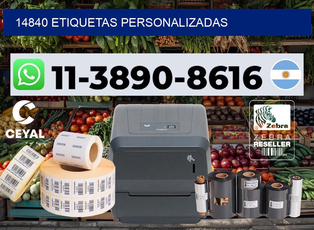 14840 etiquetas personalizadas