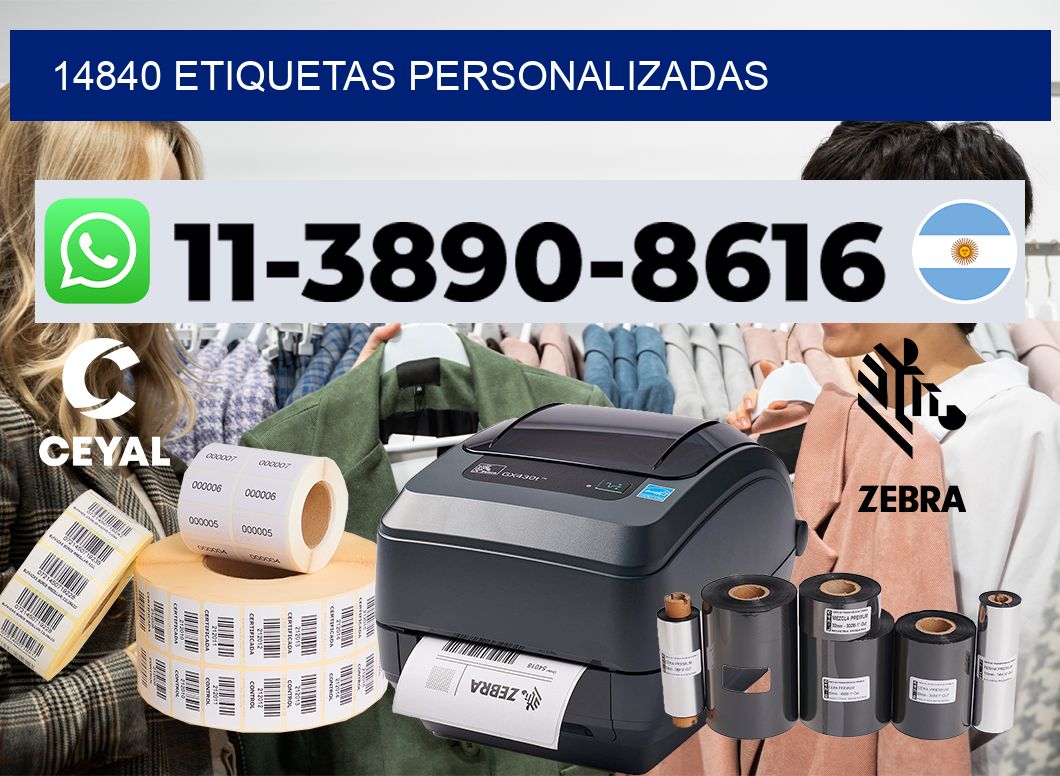 14840 etiquetas personalizadas