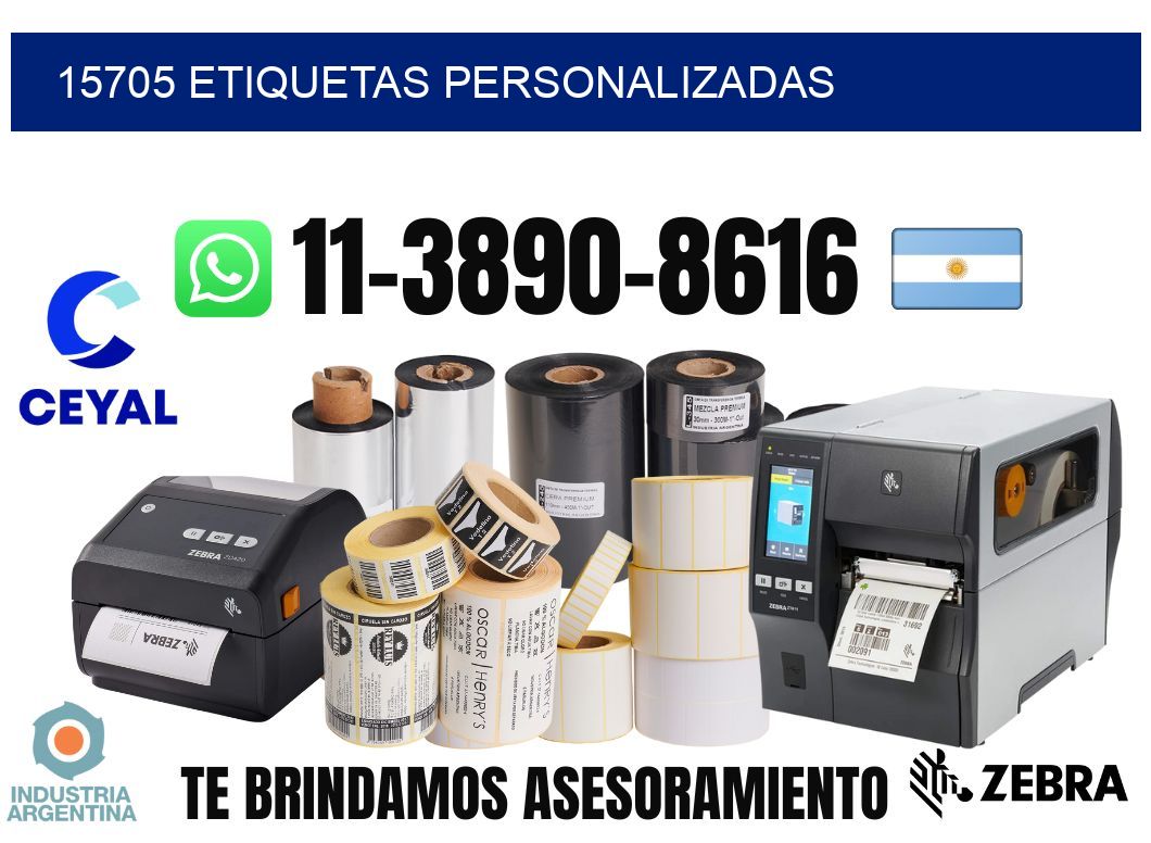 15705 etiquetas personalizadas