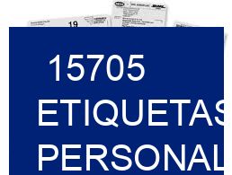 15705 etiquetas personalizadas