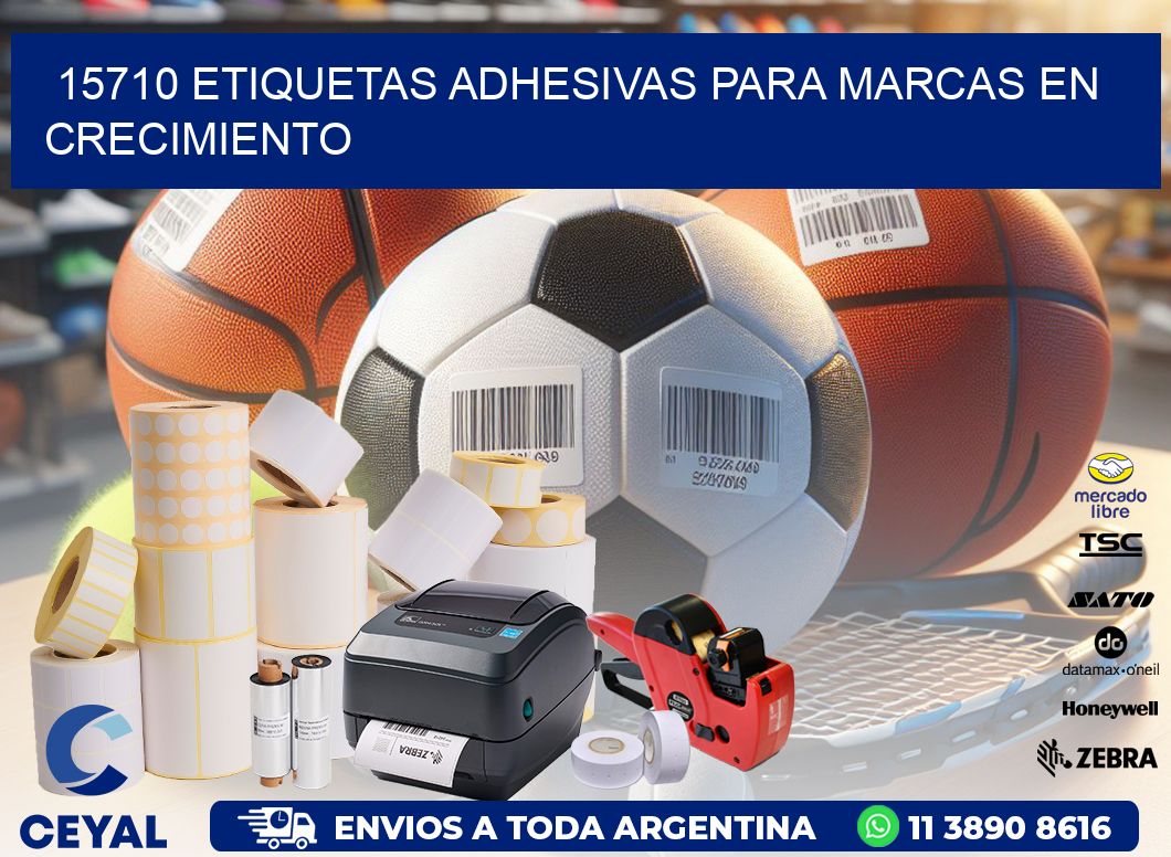 15710 Etiquetas adhesivas para marcas en crecimiento