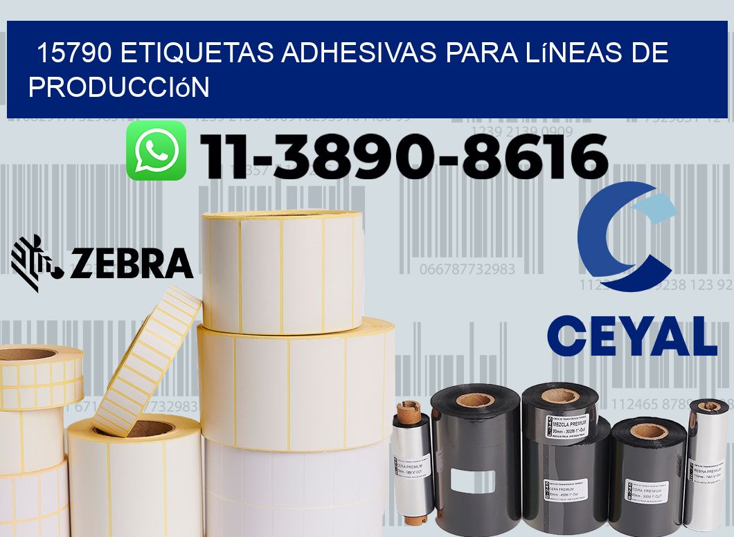 15790 Etiquetas adhesivas para líneas de producción
