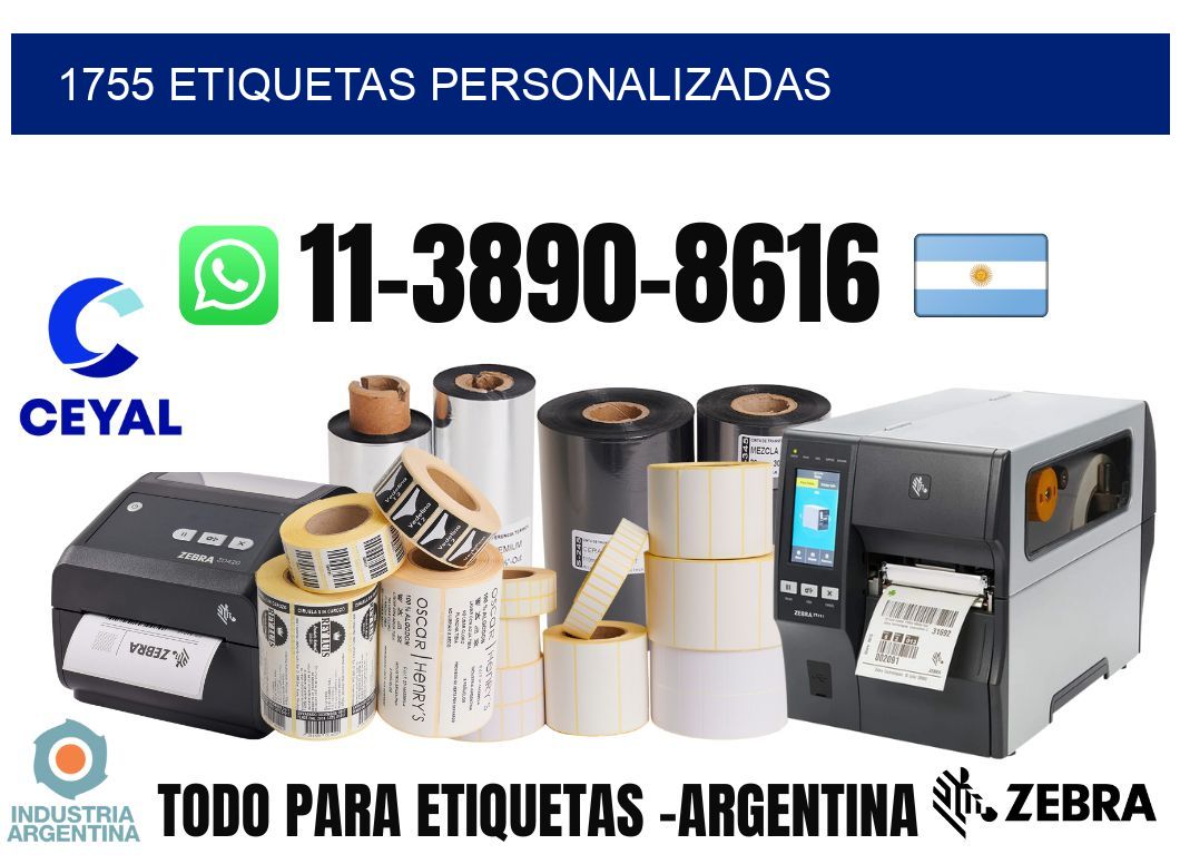 1755 etiquetas personalizadas
