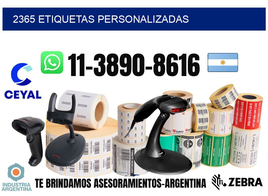 2365 etiquetas personalizadas