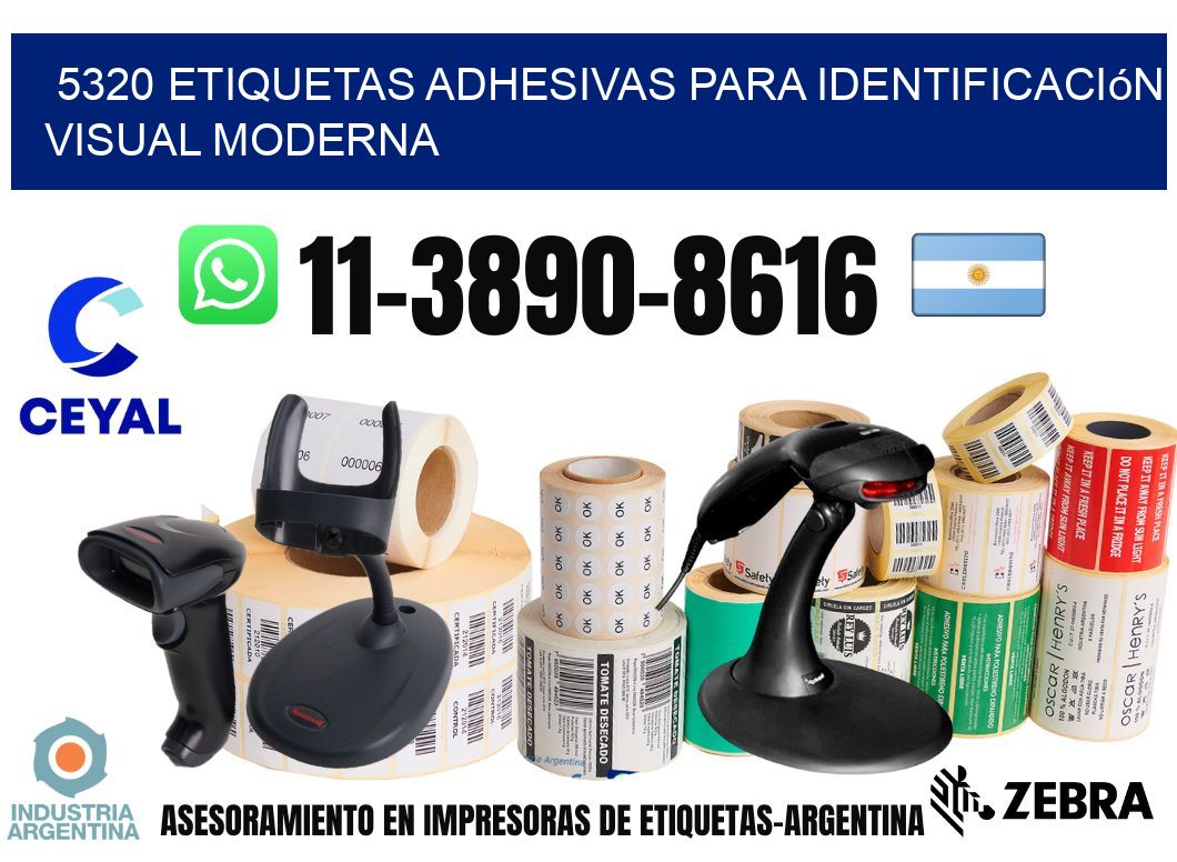 5320 Etiquetas adhesivas para identificación visual moderna