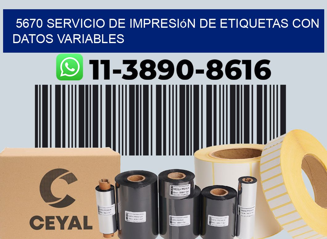5670 Servicio de impresión de etiquetas con datos variables