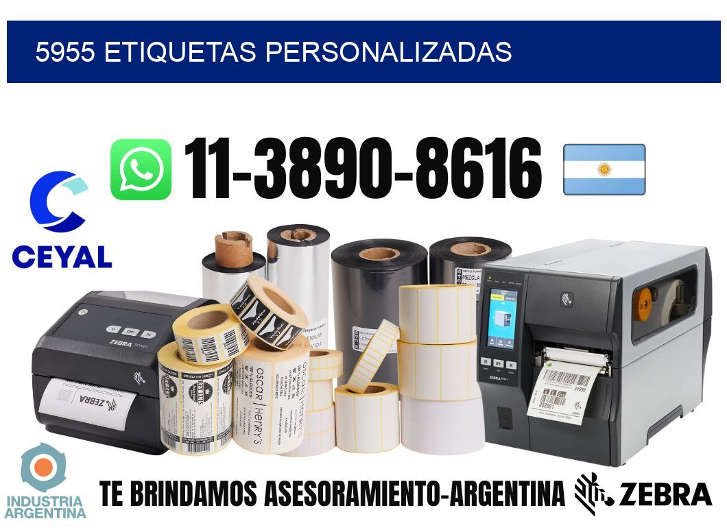 5955 etiquetas personalizadas