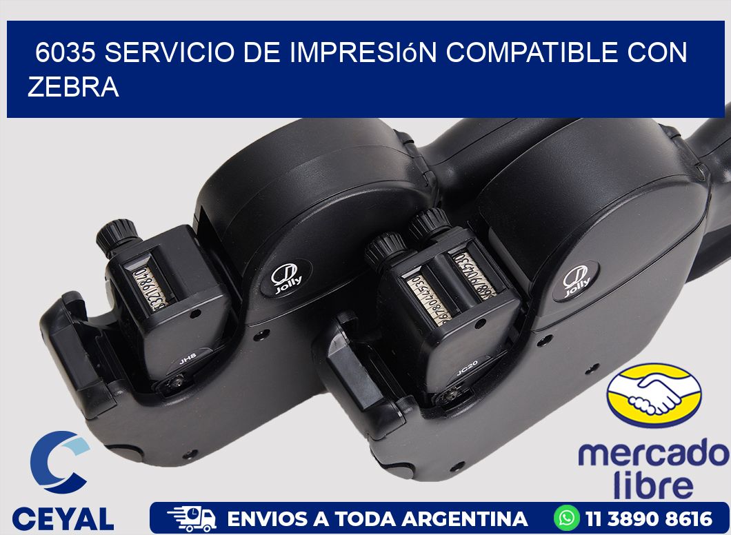 6035 Servicio de impresión compatible con Zebra