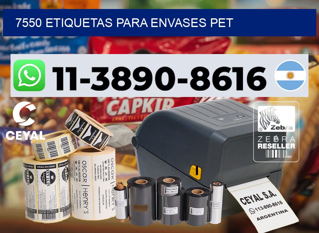 7550 Etiquetas para envases PET