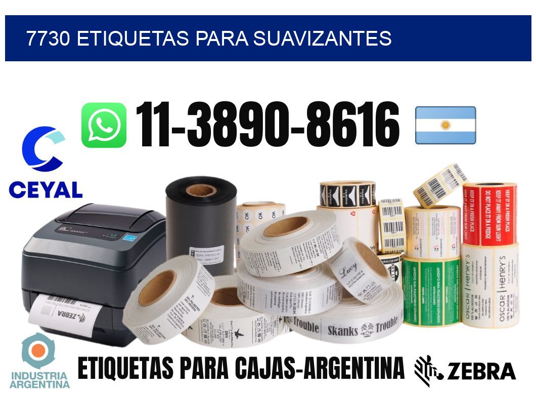 7730 Etiquetas para suavizantes