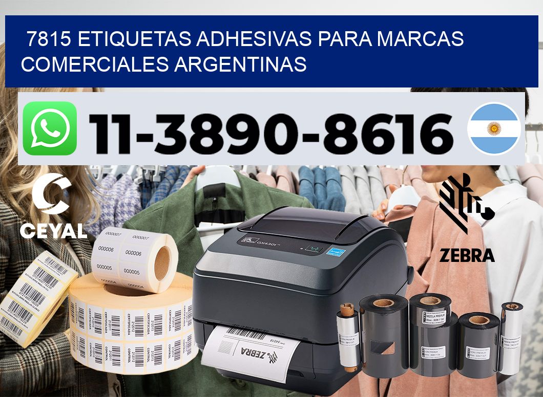 7815 Etiquetas adhesivas para marcas comerciales argentinas
