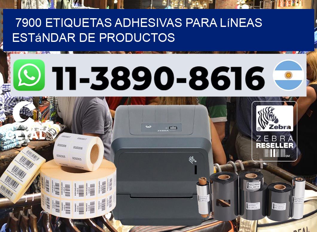 7900 Etiquetas adhesivas para líneas estándar de productos