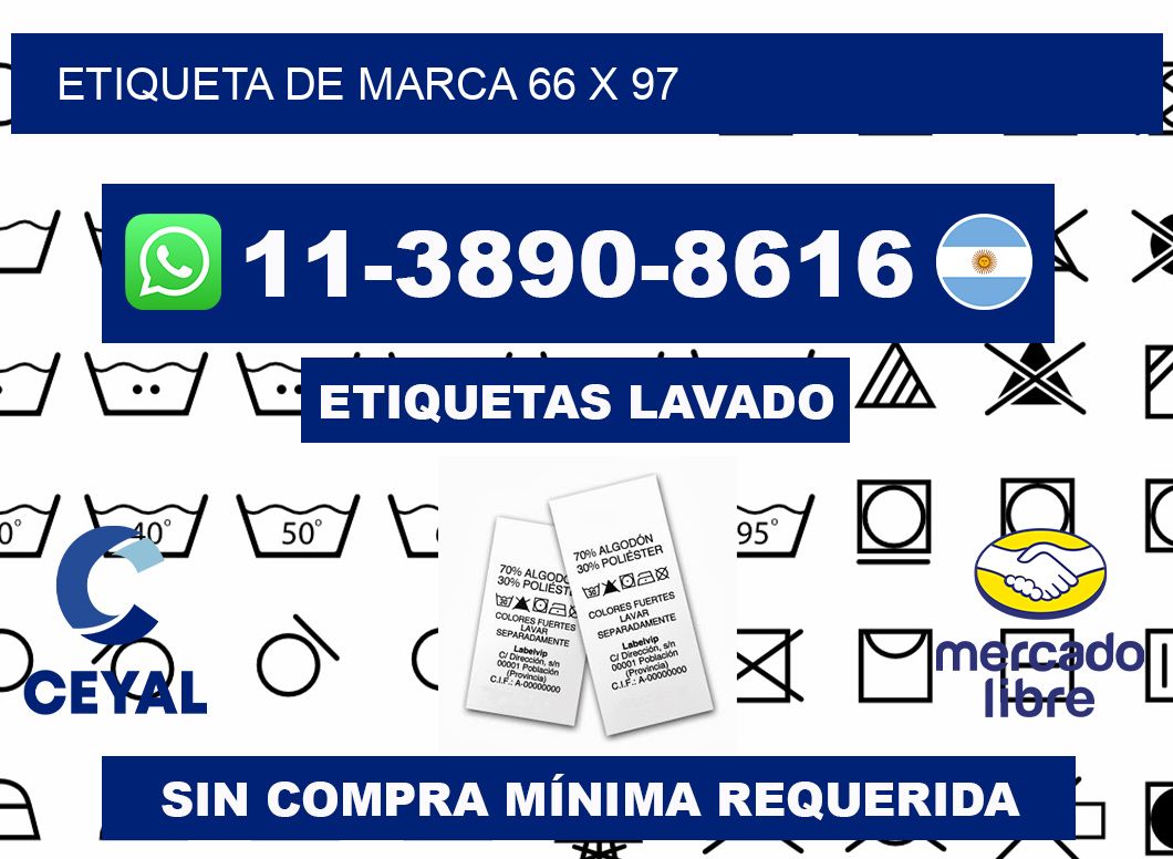 Etiqueta de marca 66 x 97