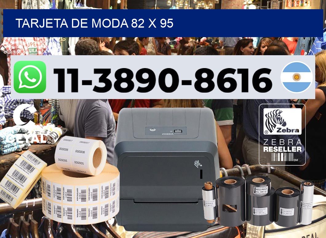 Tarjeta de moda 82 x 95