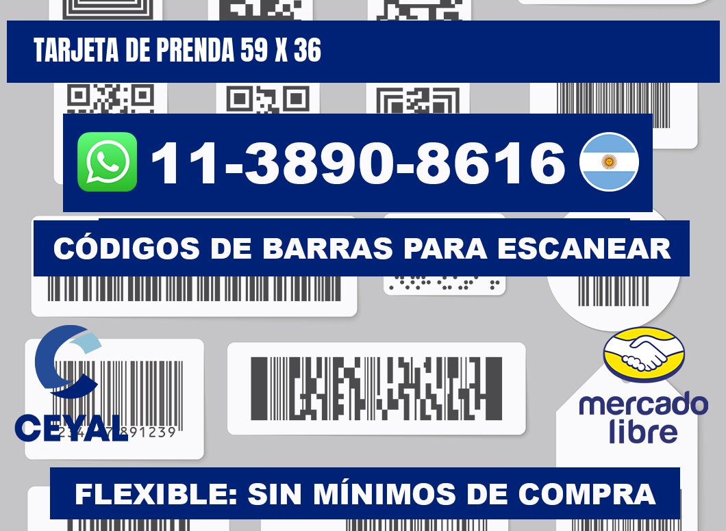 Tarjeta de prenda 59 x 36