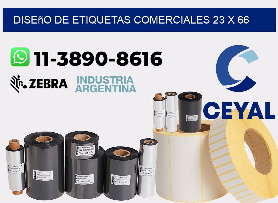 diseño de etiquetas comerciales 23 x 66