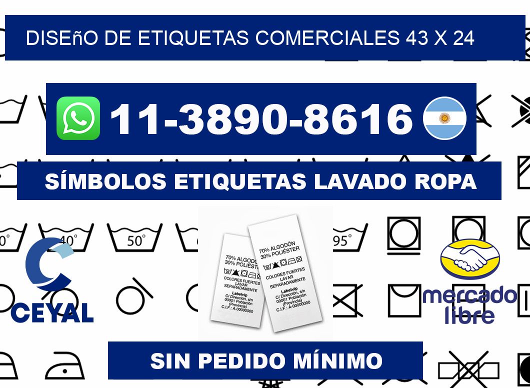 diseño de etiquetas comerciales 43 x 24