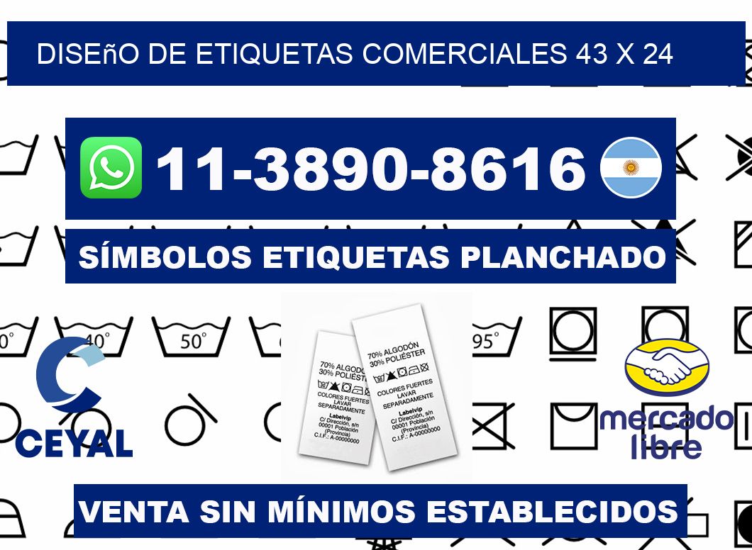 diseño de etiquetas comerciales 43 x 24