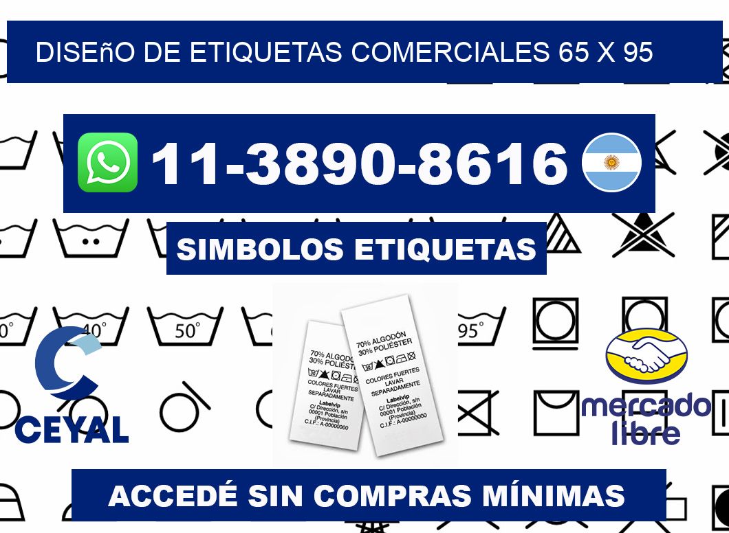 diseño de etiquetas comerciales 65 x 95