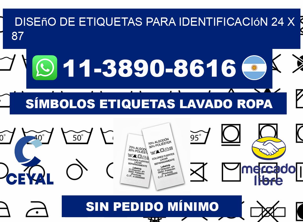 diseño de etiquetas para identificación 24 x 87