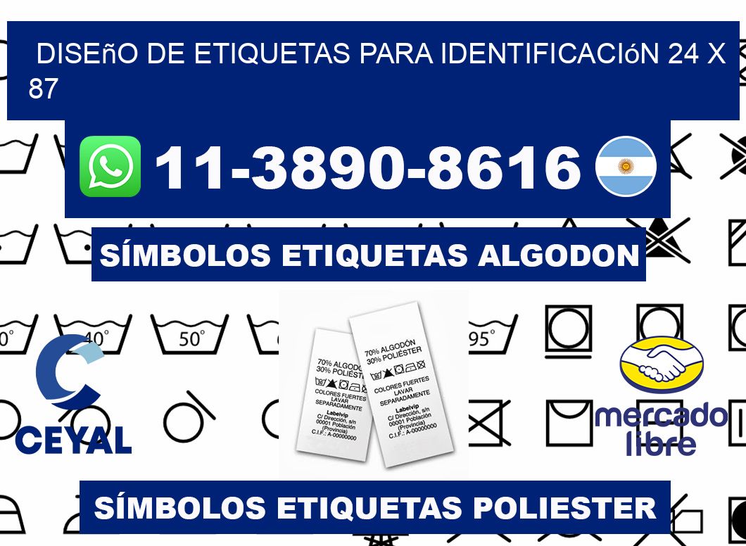 diseño de etiquetas para identificación 24 x 87