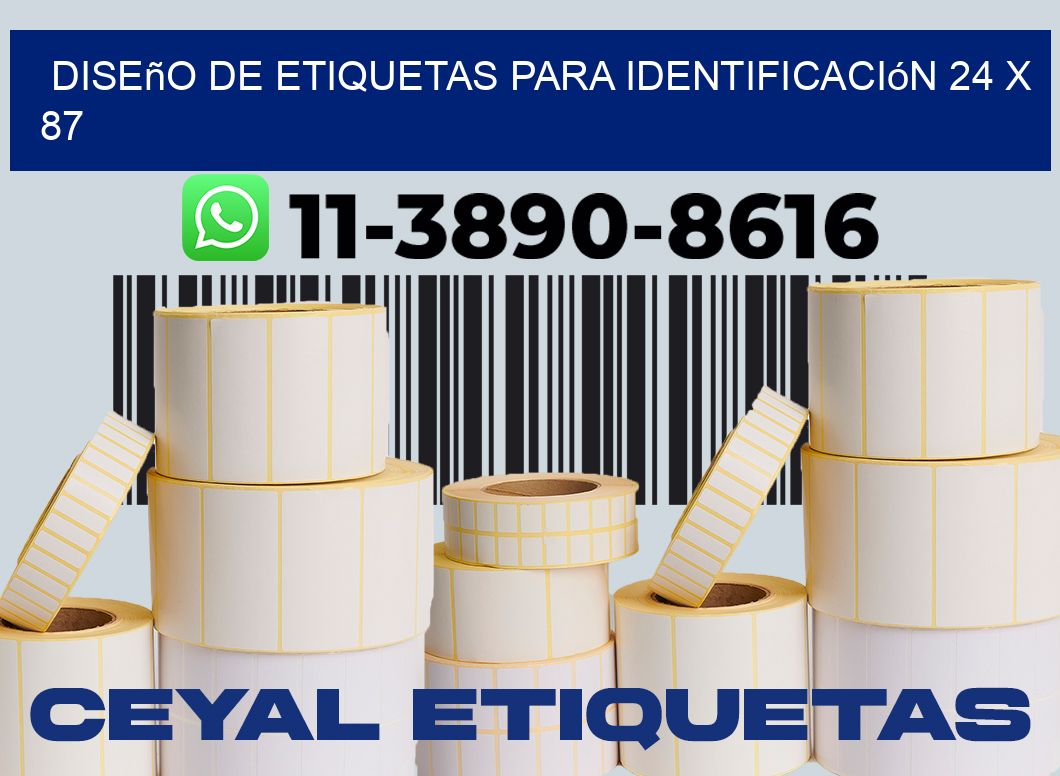 diseño de etiquetas para identificación 24 x 87