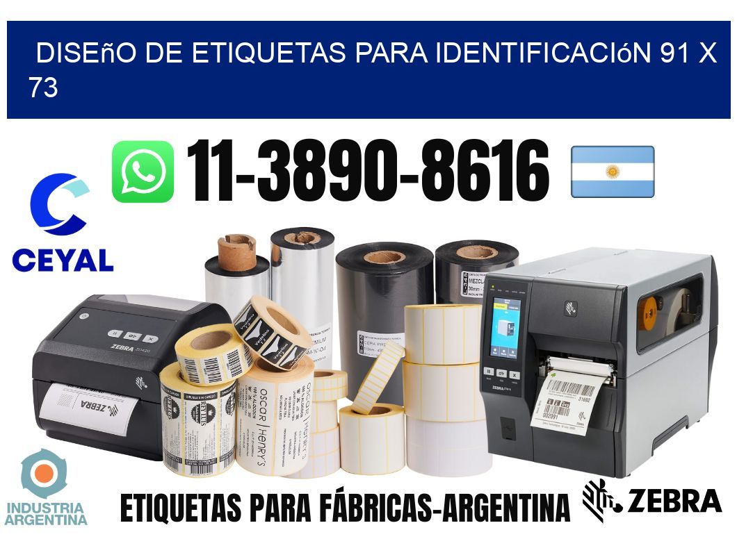 diseño de etiquetas para identificación 91 x 73