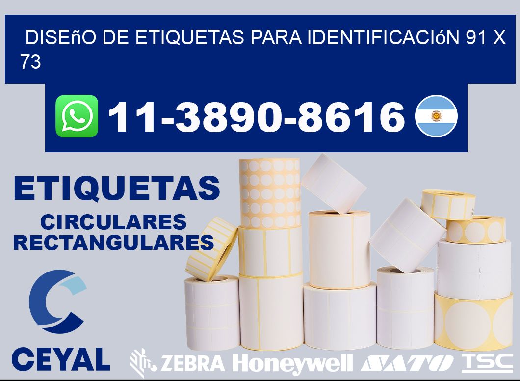 diseño de etiquetas para identificación 91 x 73