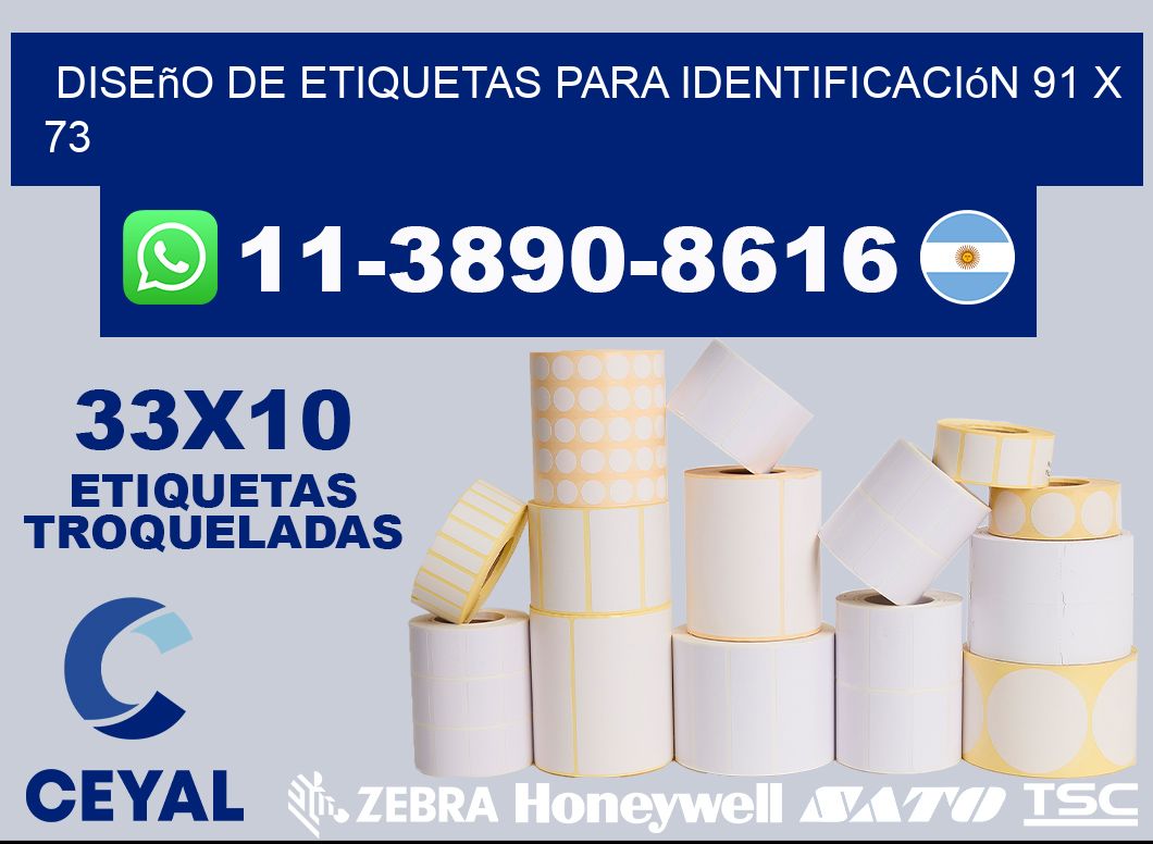 diseño de etiquetas para identificación 91 x 73