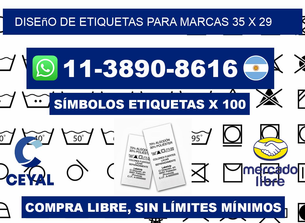 diseño de etiquetas para marcas 35 x 29
