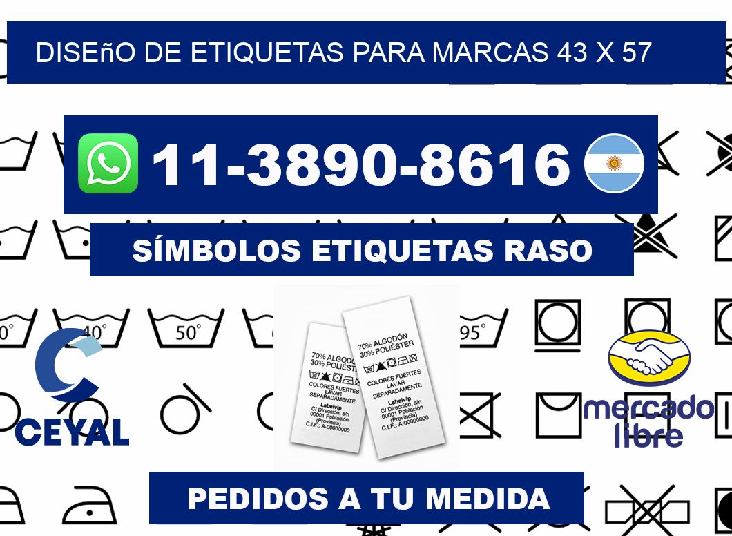 diseño de etiquetas para marcas 43 x 57