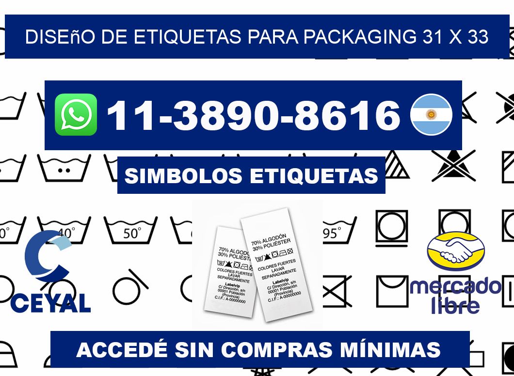 diseño de etiquetas para packaging 31 x 33