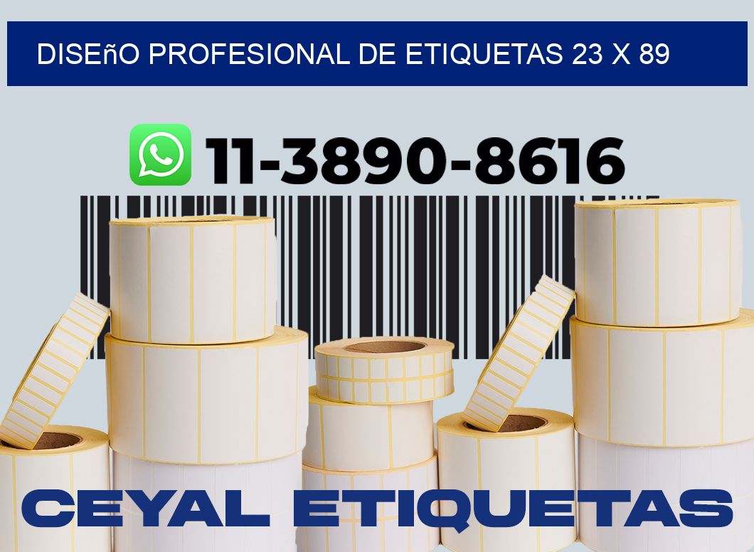 diseño profesional de etiquetas 23 x 89