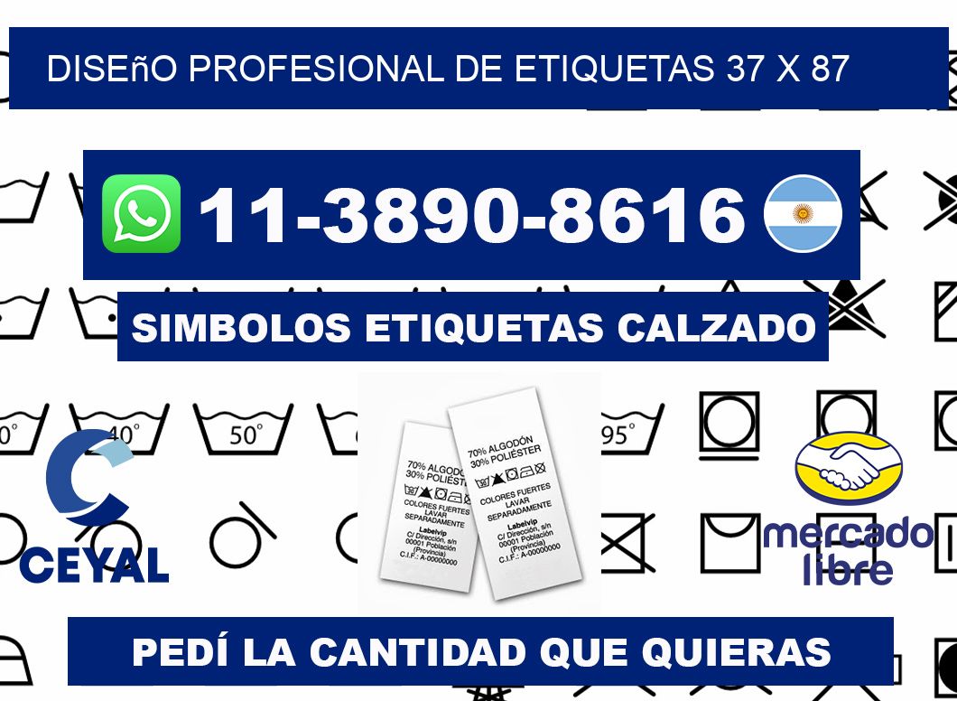 diseño profesional de etiquetas 37 x 87